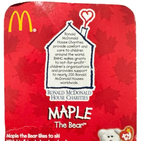 🧸 3/$15 | Maple the Bear Ty Beanie Baby 1999 McDonald’s Exclusive Open Flap - Picture 8 of 10